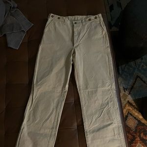 Filson 'Style 79' Dry Single Tin Cloth Hunting Pants Size 33 x 34 no hem VINTAGE
